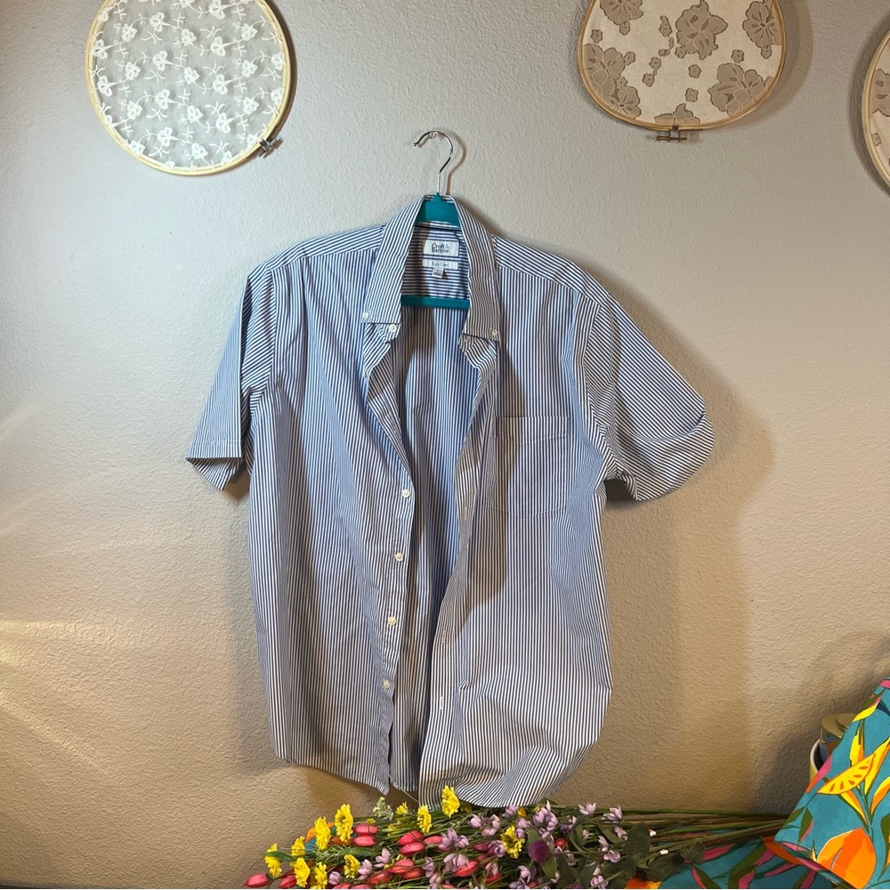 Croft & Barrow Blue Pinstripe Top